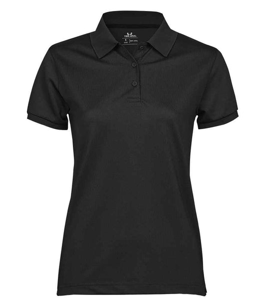 Tee Jays Ladies Club Polo Shirt | Black - Eg Clothing UK