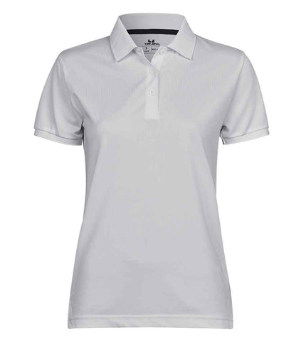 Tee Jays Ladies Club Polo Shirt | White - Eg Clothing UK