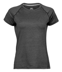 Tee Jays Ladies CoolDry™ T - Shirt | Black Melange - Eg Clothing UK