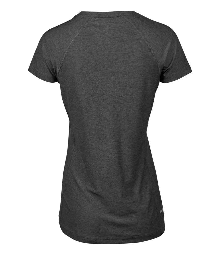 Tee Jays Ladies CoolDry™ T - Shirt | Black Melange - Eg Clothing UK