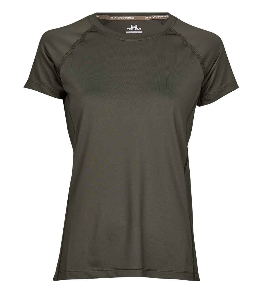 Tee Jays Ladies CoolDry™ T - Shirt | Deep Green - Eg Clothing UK