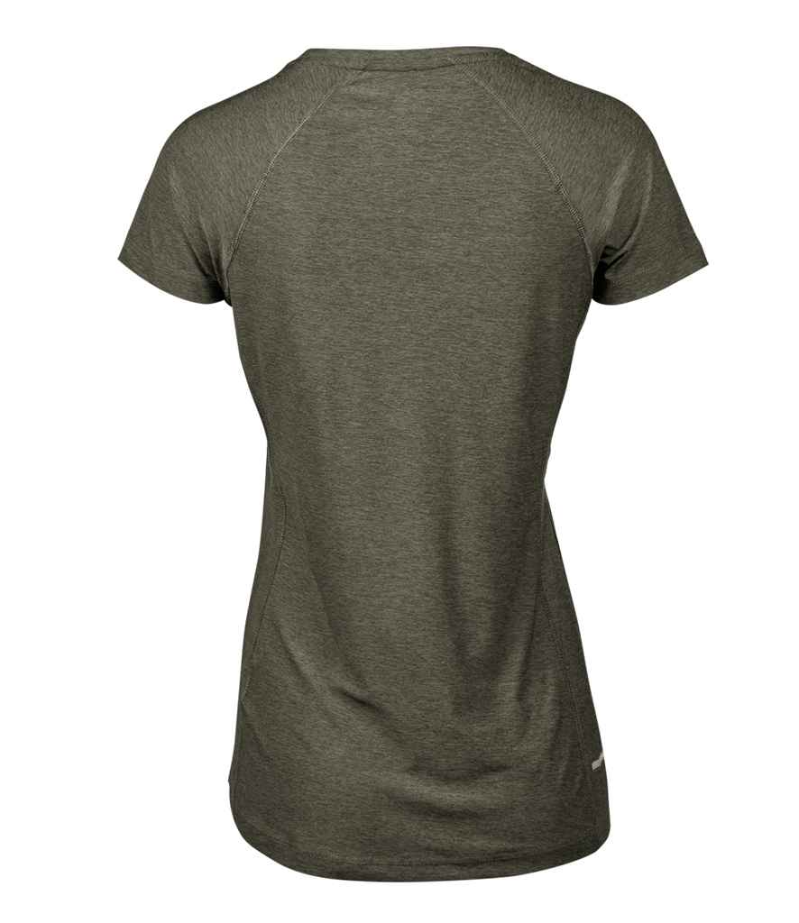 Tee Jays Ladies CoolDry™ T - Shirt | Olive Melange - Eg Clothing UK