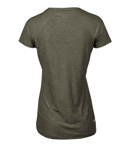Tee Jays Ladies CoolDry™ T - Shirt | Olive Melange - Eg Clothing UK