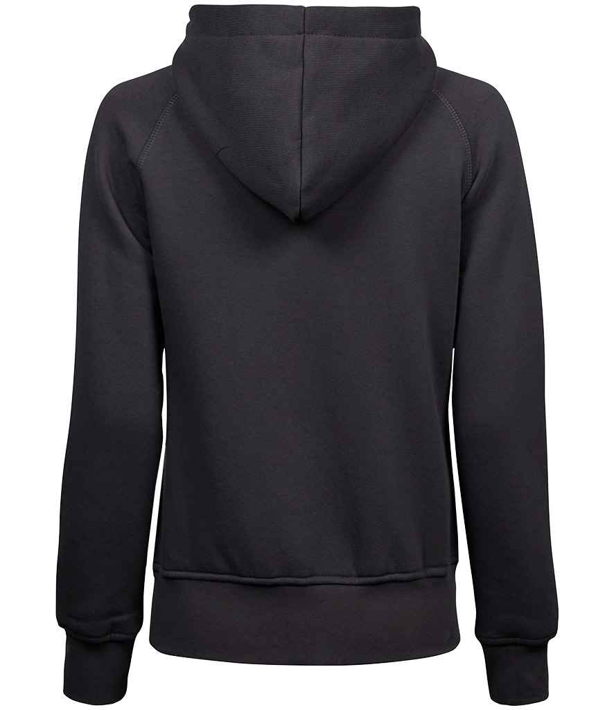 Tee Jays Ladies Fashion Zip Hooded Sweatshirt | Dark Grey - Eg Clothing UK