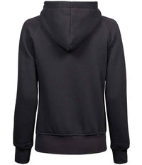 Tee Jays Ladies Fashion Zip Hooded Sweatshirt | Dark Grey - Eg Clothing UK