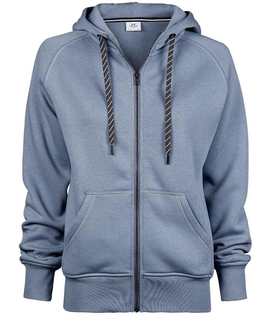 Tee Jays Ladies Fashion Zip Hooded Sweatshirt | Flintstone - Eg Clothing UK