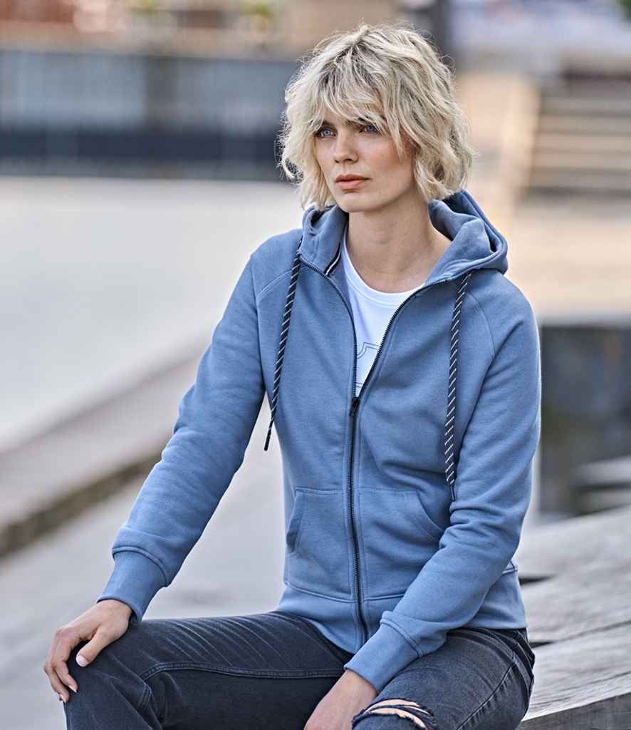 Tee Jays Ladies Fashion Zip Hooded Sweatshirt | Flintstone - Eg Clothing UK