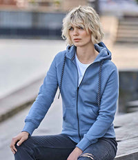Tee Jays Ladies Fashion Zip Hooded Sweatshirt | Flintstone - Eg Clothing UK
