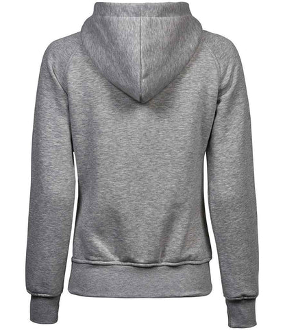 Tee Jays Ladies Fashion Zip Hooded Sweatshirt | Heather Grey - Eg Clothing UK