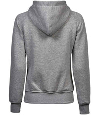 Tee Jays Ladies Fashion Zip Hooded Sweatshirt | Heather Grey - Eg Clothing UK
