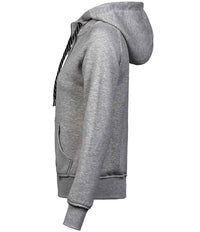 Tee Jays Ladies Fashion Zip Hooded Sweatshirt | Heather Grey - Eg Clothing UK