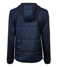 Tee Jays Ladies Hybrid - Stretch Hooded Jacket | Navy/Navy - Eg Clothing UK