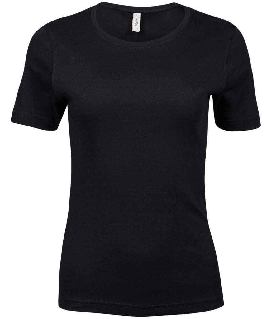 Tee Jays Ladies Interlock T-Shirt white feminine fitted cut interlock knit fabric machine washable to 60°C