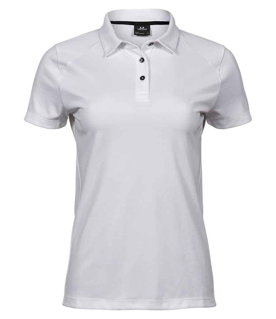 Tee Jays Ladies Luxury Sport Polo Shirt | White - Eg Clothing UK