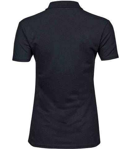 Tee Jays Ladies Luxury Stretch Polo Shirt | Black - Eg Clothing UK