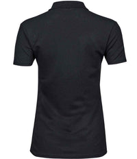 Tee Jays Ladies Luxury Stretch Polo Shirt | Black - Eg Clothing UK