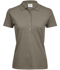Tee Jays Ladies Luxury Stretch Polo Shirt | Clay - Eg Clothing UK