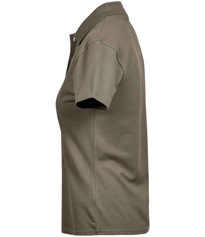 Tee Jays Ladies Luxury Stretch Polo Shirt | Clay - Eg Clothing UK