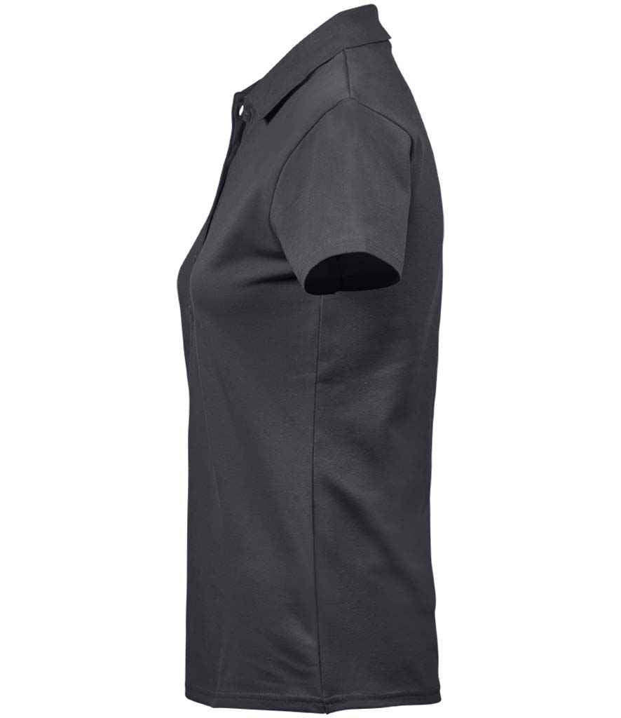 Tee Jays Ladies Luxury Stretch Polo Shirt | Dark Grey - Eg Clothing UK