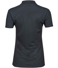 Tee Jays Ladies Luxury Stretch Polo Shirt | Dark Grey - Eg Clothing UK