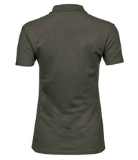 Tee Jays Ladies Luxury Stretch Polo Shirt | Deep Green - Eg Clothing UK