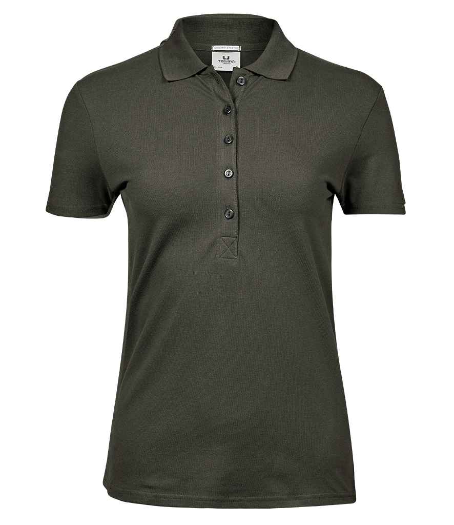 Tee Jays Ladies Luxury Stretch Polo Shirt | Deep Green - Eg Clothing UK