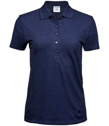 Tee Jays Ladies Luxury Stretch Polo Shirt | Denim - Eg Clothing UK