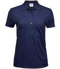 Tee Jays Ladies Luxury Stretch Polo Shirt | Denim - Eg Clothing UK