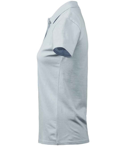 Tee Jays Ladies Luxury Stretch Polo Shirt | Ice Blue - Eg Clothing UK