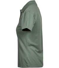 Tee Jays Ladies Luxury Stretch Polo Shirt | Leaf Green - Eg Clothing UK