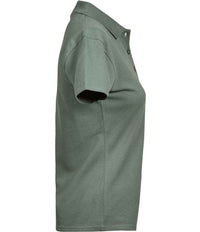 Tee Jays Ladies Luxury Stretch Polo Shirt | Leaf Green - Eg Clothing UK