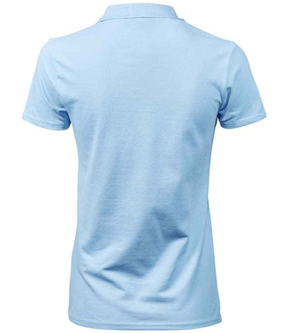 Tee Jays Ladies Luxury Stretch Polo Shirt | Light Blue - Eg Clothing UK