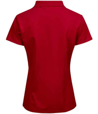 Tee Jays Ladies Luxury Stretch Polo Shirt | Red - Eg Clothing UK