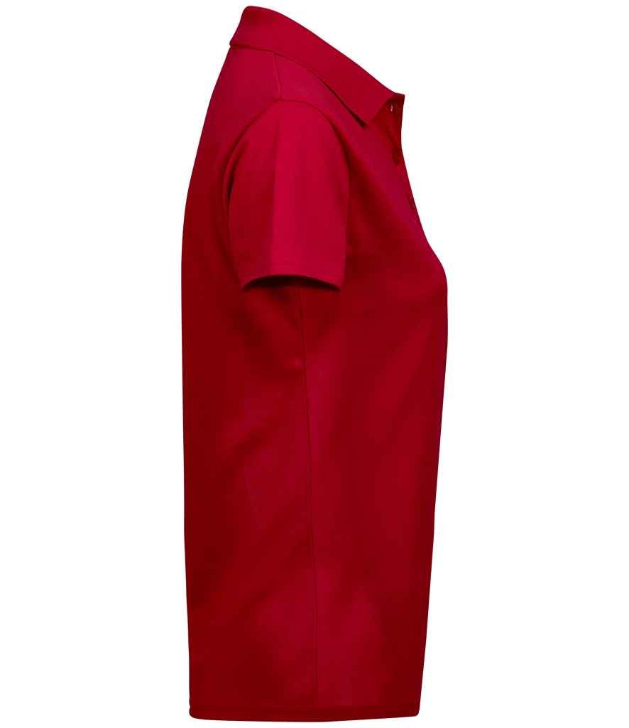 Tee Jays Ladies Luxury Stretch Polo Shirt | Red - Eg Clothing UK