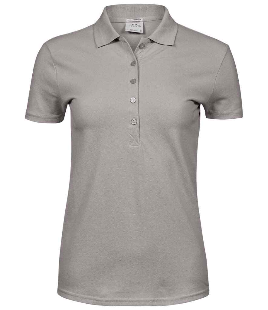 Tee Jays Ladies Luxury Stretch Polo Shirt | Stone - Eg Clothing UK