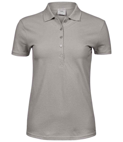 Tee Jays Ladies Luxury Stretch Polo Shirt | Stone - Eg Clothing UK