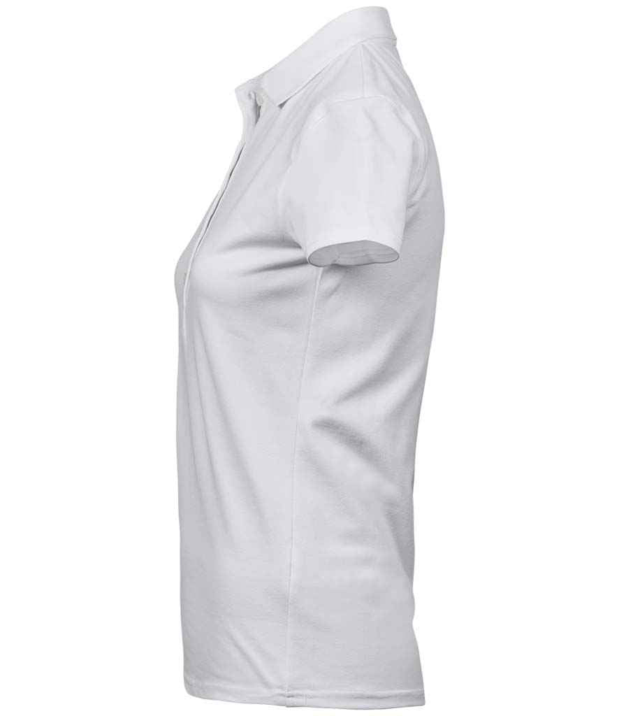 Tee Jays Ladies Luxury Stretch Polo Shirt | White - Eg Clothing UK
