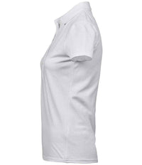 Tee Jays Ladies Luxury Stretch Polo Shirt | White - Eg Clothing UK
