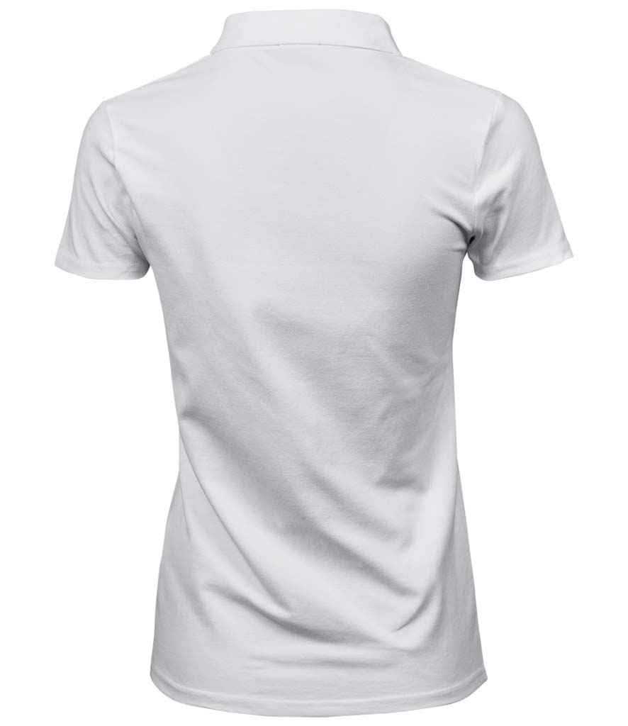 Tee Jays Ladies Luxury Stretch Polo Shirt | White - Eg Clothing UK