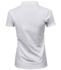 Tee Jays Ladies Luxury Stretch Polo Shirt | White - Eg Clothing UK