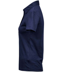 Tee Jays Ladies Pima Cotton Interlock Polo Shirt | Navy - Eg Clothing UK