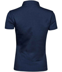 Tee Jays Ladies Pima Cotton Interlock Polo Shirt | Navy - Eg Clothing UK