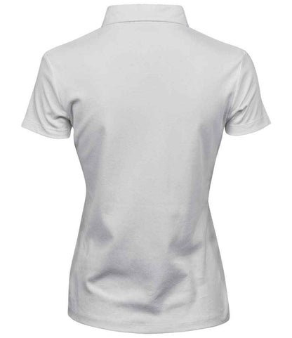 Tee Jays Ladies Pima Cotton Interlock Polo Shirt | White - Eg Clothing UK