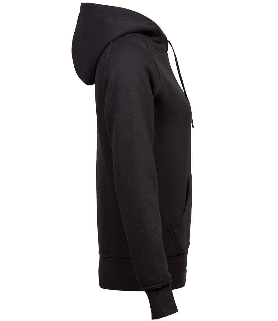 Tee Jays Ladies Raglan Hooded Sweatshirt | Black - Eg Clothing UK