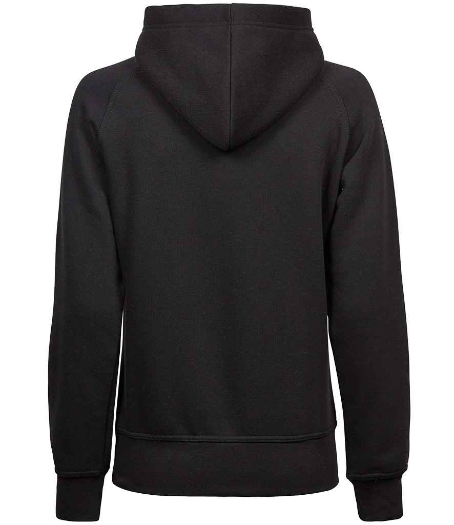 Tee Jays Ladies Raglan Hooded Sweatshirt | Black - Eg Clothing UK