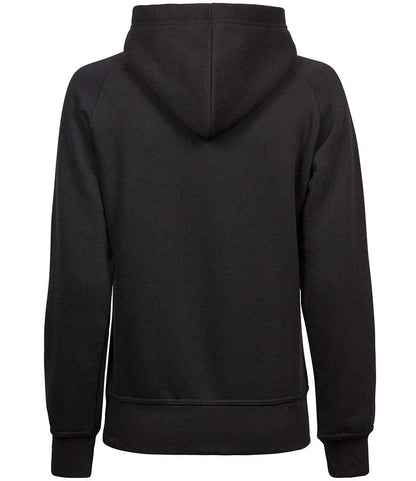 Tee Jays Ladies Raglan Hooded Sweatshirt | Black - Eg Clothing UK