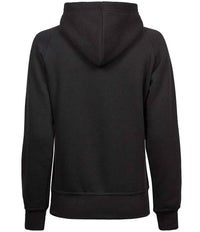 Tee Jays Ladies Raglan Hooded Sweatshirt | Black - Eg Clothing UK