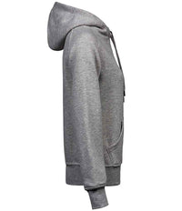 Tee Jays Ladies Raglan Hooded Sweatshirt | Heather Grey - Eg Clothing UK