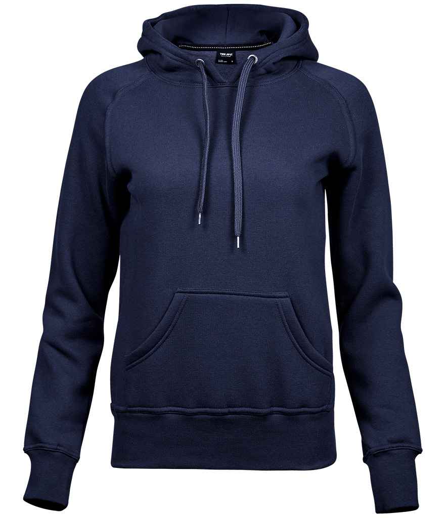 Tee Jays Ladies Raglan Hooded Sweatshirt | Navy - Eg Clothing UK