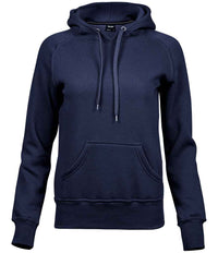 Tee Jays Ladies Raglan Hooded Sweatshirt | Navy - Eg Clothing UK